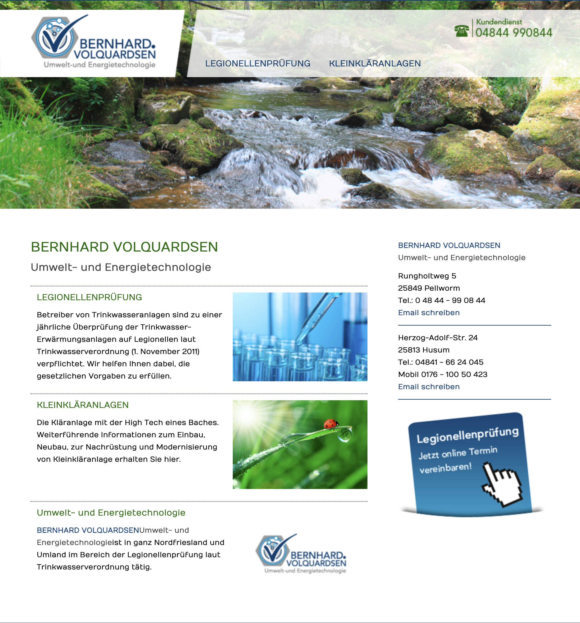 Umwelt- und Energietechnologie - Bernhard Volquardsen